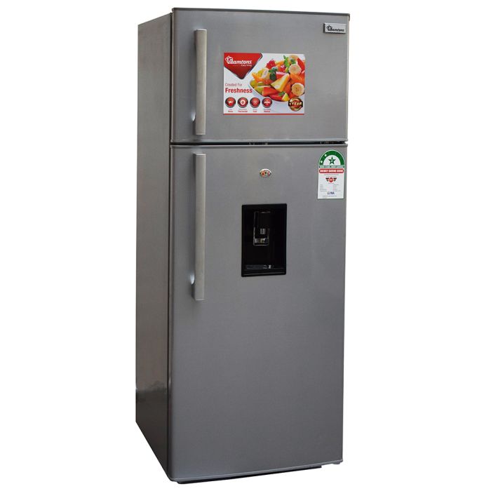 RAMTONS 213 LITERS 2 DOOR DIRECT COOL FRIDGE + DISPENSER, SILVER- RF/130