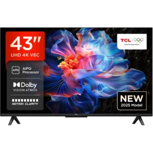 TCL 43 Inch TV 43V6C Google TV 4K