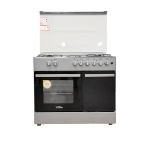Von Cooker 4 Gas 2 Electric 90 by 60 - Silver
