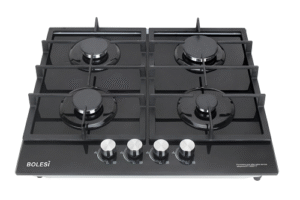 Bolesi Built In Hob Cooker 4 gas burner tampered glass