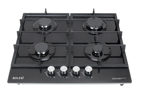 Bolesi Built In Hob Cooker 4 gas burner tampered glass