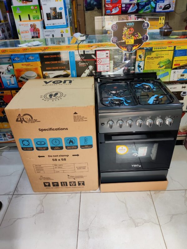 Von Cooker 3 Gas + 1 Electric - VCF553141FFG, Graphite Grey