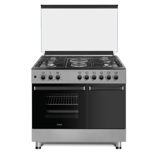 MIKA 90X60 4GAS 2ELECTRIC RAPID HOT PLATE WITH GAS CYLINDER CABINET-MST9042EG4SB