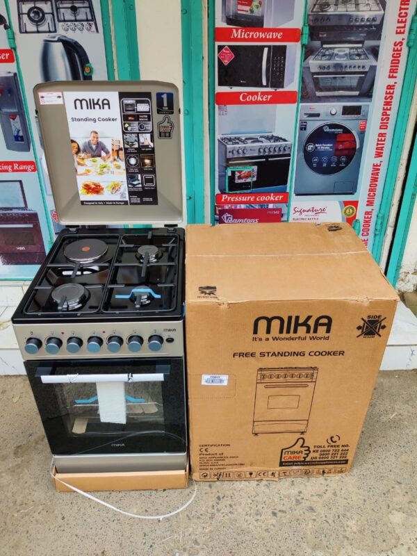 MIKA 50cm x 60cm Cooker 3Gas+1 RAPID Hot Plate Silver Body MST5060P31ESL - Image 2