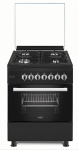 VON Cooker 4 Gas + Electric oven VAC6FE40UK with WOK BURNER