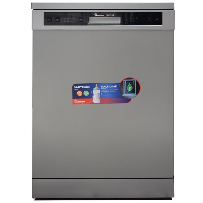 RAMTONS DISHWASHER 12 SETTINGS, MAR SILVER- RW/300